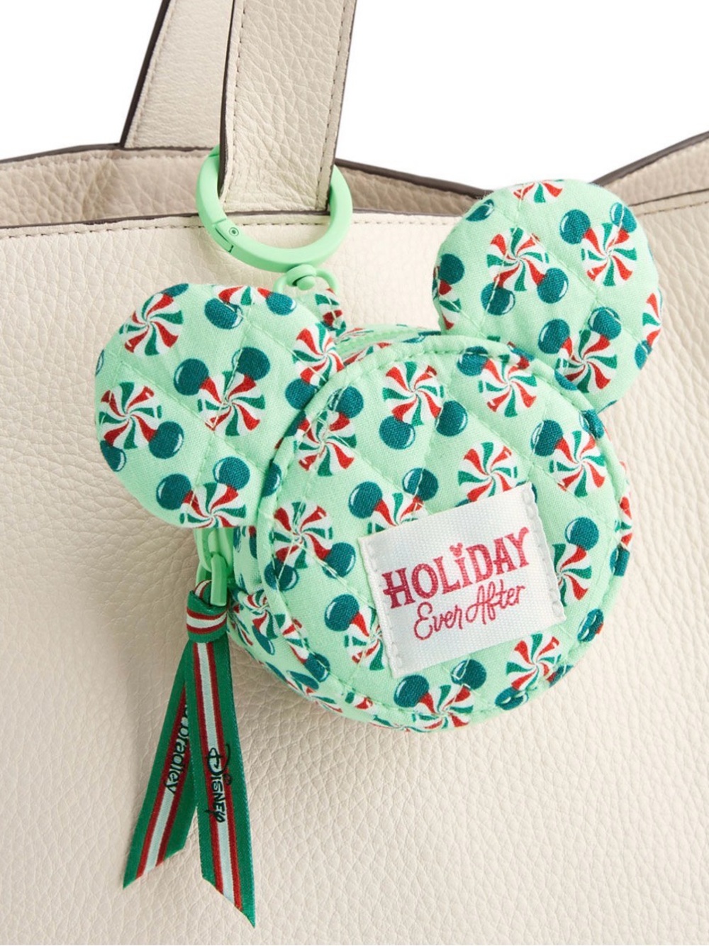 Vera Bradley X Disney holiday keychain bag charm